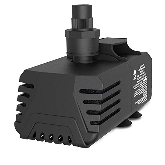 Yuanhua Submersible Water Pump-Ultra Quiet for Pond,Fresh/Seawater Aquarium,Indoor/Outdoor Tank,Hydroponics