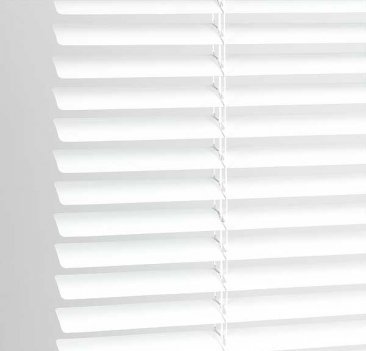 High Quality Classic Easy Fit 25mm PVC Venetian Blind, 120cm x 152cm- White, 10 Sizes Available