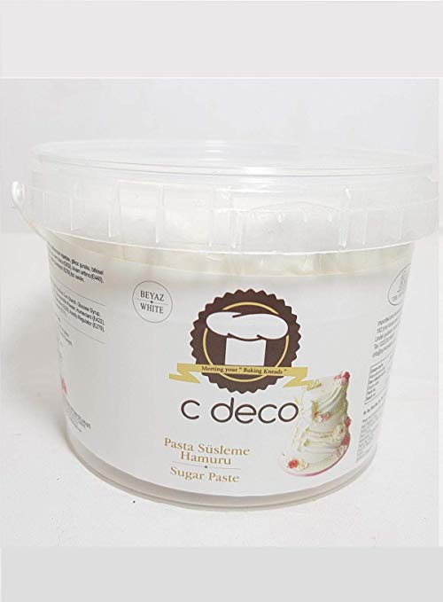 CDECO - Sugar Paste (Fondant) - White,1 kg