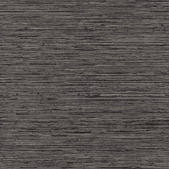 RoomMates Grasscloth Grey Peel and Stick Wallpaper