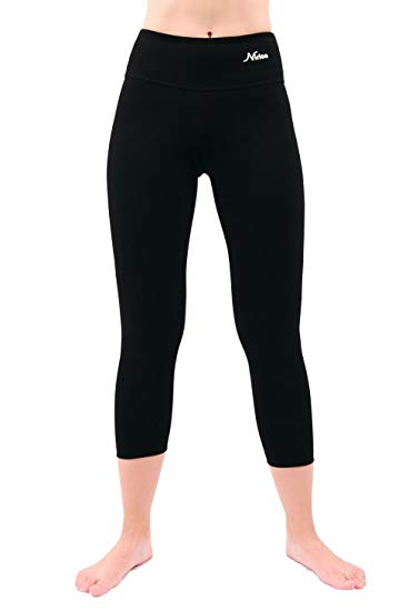 NIRLON Capri Yoga Pants for Women High Waist Workout Capris Leggings Plus Size