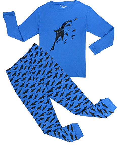 Babypajama Shark Little Boys Cotton Sleepwear Kid Pajamas Set Tee & Pants