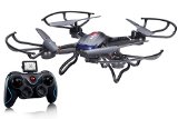 Holy Stone F181 RC Quadcopter Drone with HD Camera RTF 4 Channel 24GHz 6-Gyro Headless System Black