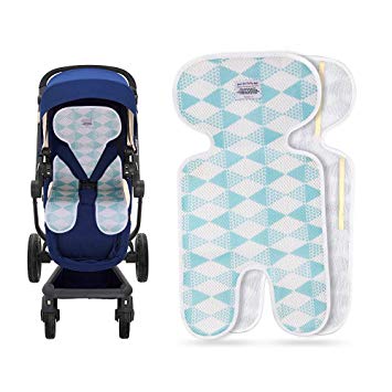 Luchild Baby Stroller Cool Seat Mat Breathable 3D Mesh Cool Cushion Liner for Stroller Car Seat High Chair Pushchair - Blue