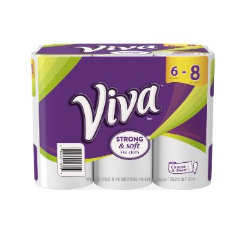 Viva Paper Towels, Choose-a-Sheet, Big Roll, 6 Count (Pack of 4)