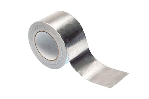 Blauberg UK BO-PRO-ALI-75-50-A Aluminium Foil Adhesive Duct Tape-50m (3”) -High Quality Heavy Duty Large Premium Metal Roll, Silver, 50m x 75mm