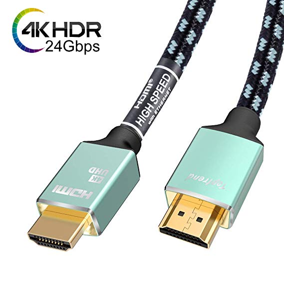 4K HDMI Cable 25ft -HDMI 2.0 Cord Supports 1080p, 3D, 2160p, 4K UHD, HDR -CL3 for in-Wall Installation -28AWG Silver Plated Copper for HDTV, Xbox, Blue-ray Player, PS3, PS4, PC, TV Platinum Series