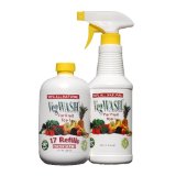 VegWASH Fruit and Vegetable Wash Concentrate and Spray Set - Less Than 009  Oz  Its Organic