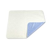 Sahara Extra-Absorbent Washable Underpadblue and White 34x36 in Each