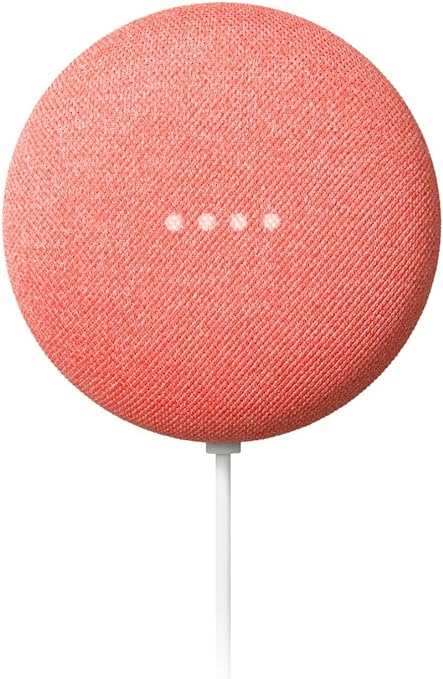 Google Nest Mini 2nd Gen - Wireless Bluetooth Speaker (Coral)