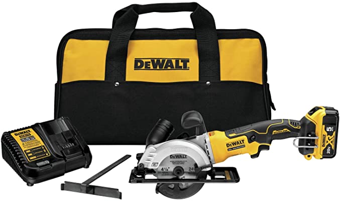 DEWALT ATOMIC 20V MAX Circular Saw Kit, 4-1/2-Inch (DCS571P1)