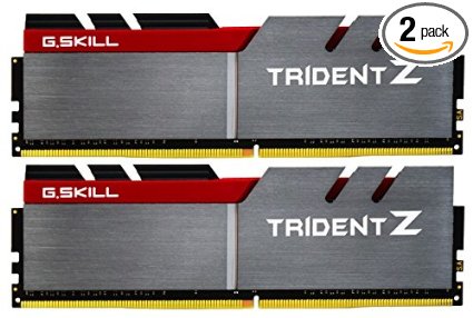 G.SKILL 16GB (2 x 8GB) TridentZ Series DDR4 PC4-25600 3200MHz for Intel Z170 Platform Desktop Memory F4-3200C16D-16GTZ