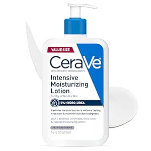 CeraVe Intensive Moisturizing Lotion | Hydro-Urea   Shea Butter | Body Lotion For Dry Skin | Relieves Signs Of Extra Dry Skin | Non Greasy Hydrating Lotion For Rough, Tight, Red & Itchy Skin | 16oz