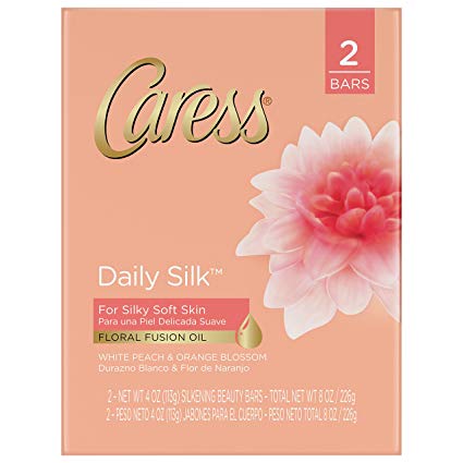Caress Beauty Bar, Daily Silk 4 oz, 2 Bar