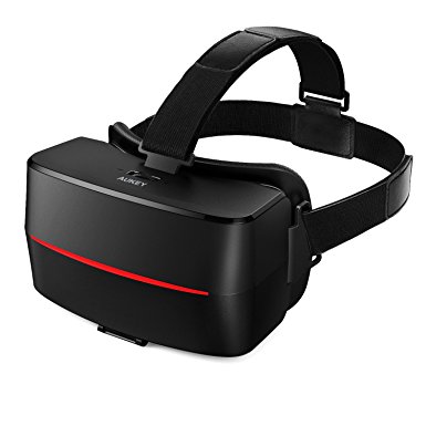 VR Headset, AUKEY Virtual Reality 3D Glasses for iPhone, Sumsung, LG and other 4.7 - 5.2” Smartphones