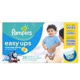 Pampers Easy Ups Training Pants Boys Diapers Size 3T4T 90 Count