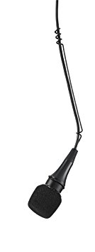 Shure CVO-B/C Overhead Condenser Microphone, 25 feet Cable, Cardioid (Black)