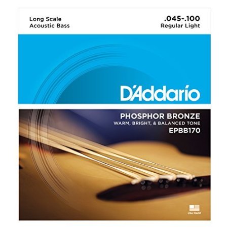 D'Addario EPBB170 Phosphor Bronze Regular Light  (.045-.100) Acoustic Bass Guitar Strings