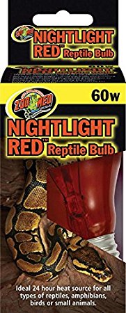Zoo Med Nightlight Red Reptile Bulb 60 Watts