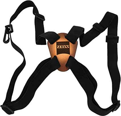ZEISS Slide & Flex Bino Strap System, Holds Binoculars Secure, Black