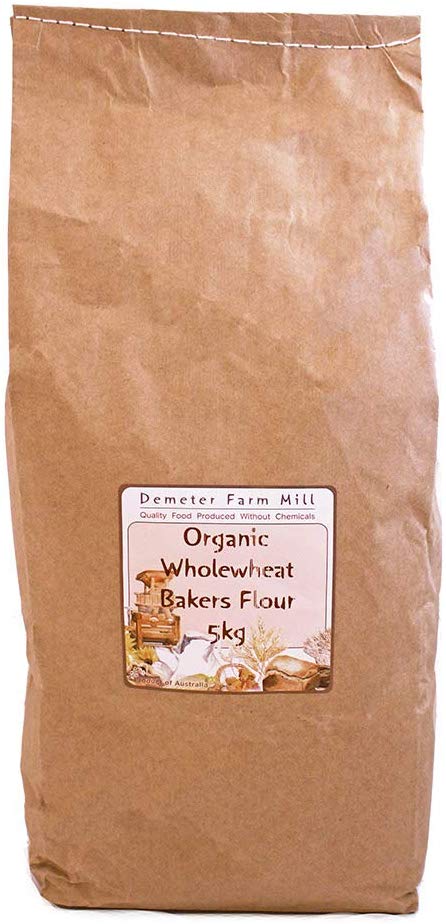 Demeter Farm Mill Organic Wholewheat Bakers Flour, 5kg