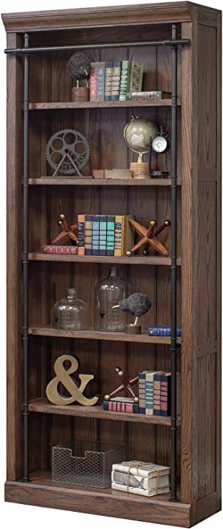 Martin Furniture Fully Assembled Avondale Bookcase, Brown