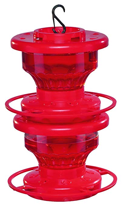 First Nature 993317-444 Double Stack Hummingbird Feeder, 32-Ounce