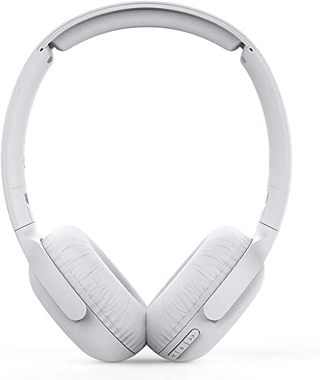 Philips Audio On Ear Headphones UH202WT/00 Bluetooth On Ears (Wireless, 15 Hour Battery, Soft Ear Pads, Built-In Microphone, Foldable) White, One Size