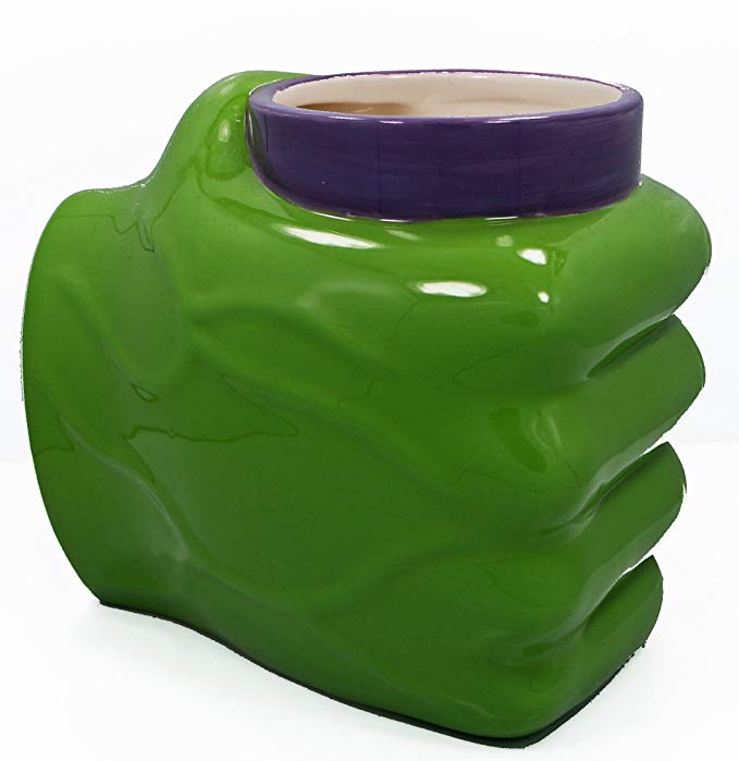 The Incredible Hulk Green Oversized Jumbo Hand Mug Officially Licensed Marvel Comics - 22 oz