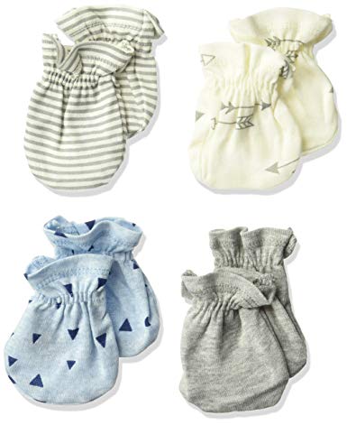 Gerber Baby Boys' 4-Pair Mittens