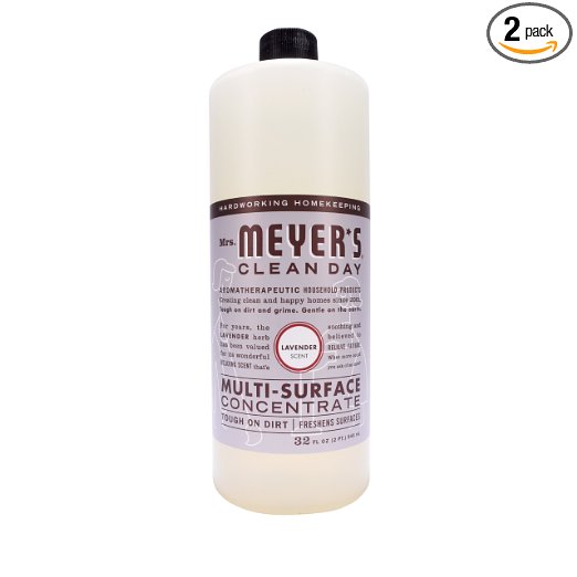 Mrs. Meyer's Clean Day All Purpose Cleaner, Lavender, 32 Fluid Ounce (Pack of 2)