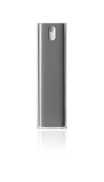 Microfiber Screen Cleaner Mist For Phones, Laptops & Desktops - Portable & Compact (Grey)