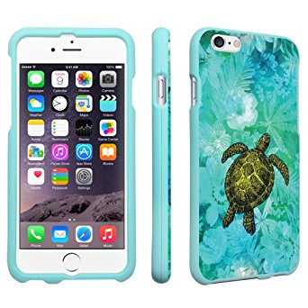 DuroCase ® Apple iPhone 6 - 4.7 inch Hard Case Mint - (Sea Turtle Floral)