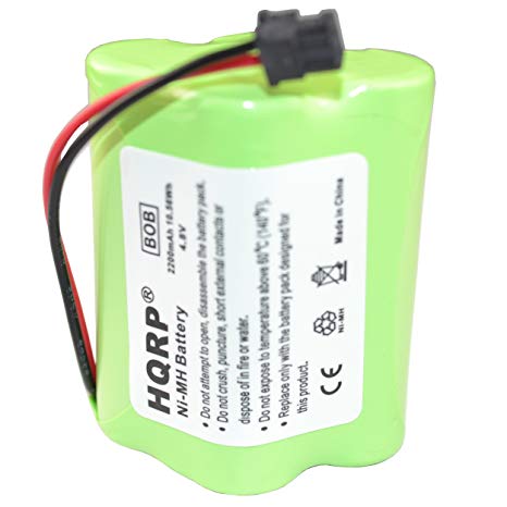 HQRP 2200mAh Battery for Uniden BEARCAT SPORTCAT BP-120 BP120 BP-150 BP150 Replacement plus HQRP Coaster