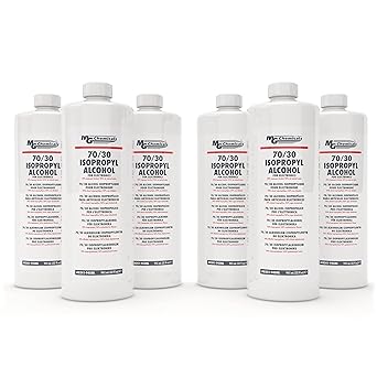 MG Chemicals 8241 70/30 Isopropyl Alcohol Electronics Cleaner, 945mL Bottles (6 Pack)