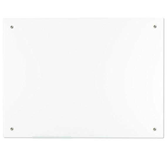 XBoard Glass Magnetic Whiteboard – Dry Erase Board 36 x 24 Inch, Ultra White Board 3 x 2, Frameless
