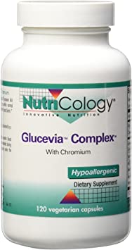 NutriCology Glucevia Complex - Milk Thistle, Berberine, Resveratrol - 120 Vegetarian Capsules