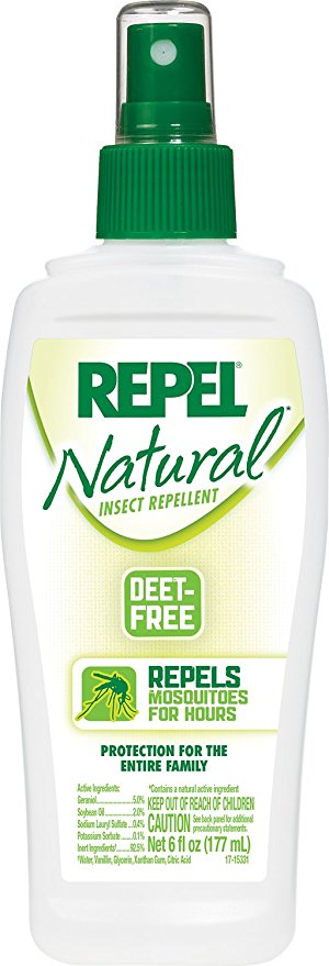 Repel Natural Insect Repellent 6 Ounce Pump Spray, Pack of 6