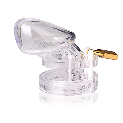 Male Chastity Cage Device Cock Cage,Transparent( BC6000S-Shorter)