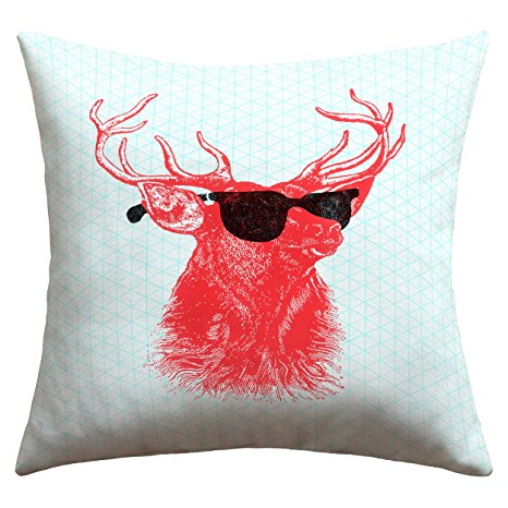 DENY Designs Nick Nelson Young Buck Outdoor Throw Pillow, 16 x 16