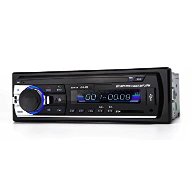 Kidcia Single-Din Car Stereo Bluetooth In Dash with Remote Control, Digital Media Receivers USB/SD/Audio Receiver/MP3 Player/FM Radio (Car Stereo)