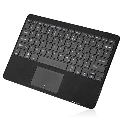 Wired Mini Keyboard, Poweradd 78 Keys Micro USB QWERTY Keyboard with Touch-pad for Samsung, Google, Windows, and Most Android Tablets, Smartphone