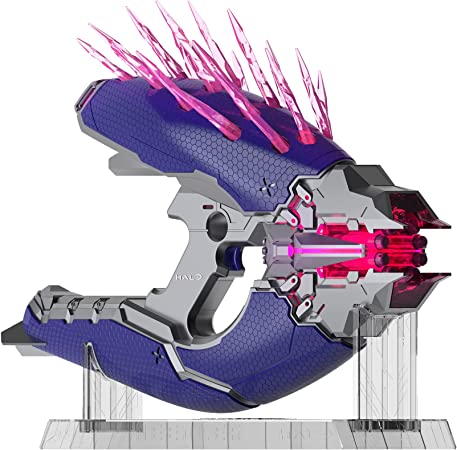 NERF LMTD Halo Needler Dart-Firing Blaster, Light-Up Needles, 10-Dart Rotating Drum, 10 Elite Darts, Game Card with in-Game Content