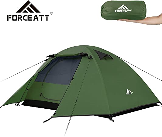 Forceatt Camping Tent-2 and 4 Person Tent, Waterproof & Windproof. Lightweight Backpacking Tent, Easy Setup, Suitable for Outdoor and Hiking Traveling