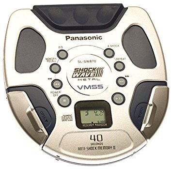 Panasonic SL-SW870 Brainshaker X-Treme Portable CD Player (Silver and Blue)