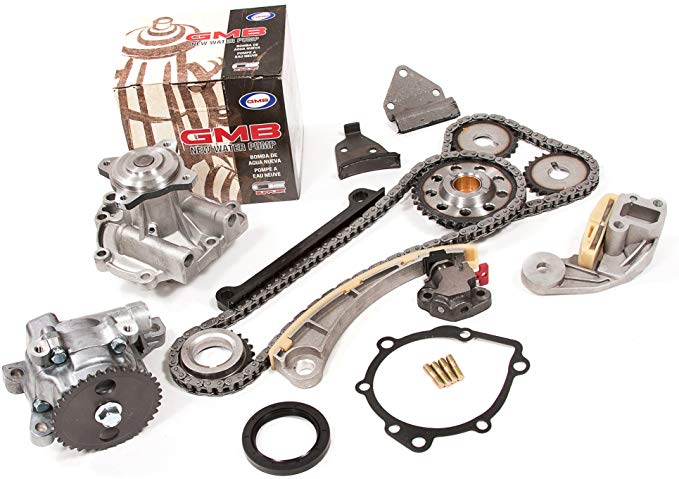 Evergreen TK8004WOP Chevrolet Suzuki J18A J20A Timing Chain Kit, Oil Pump, and GMB Water Pump (with Gears)