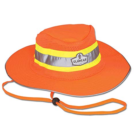 Ergodyne GloWear 8935 High-Visibility Ranger Hat, XX-Large/3X-Large, Orange