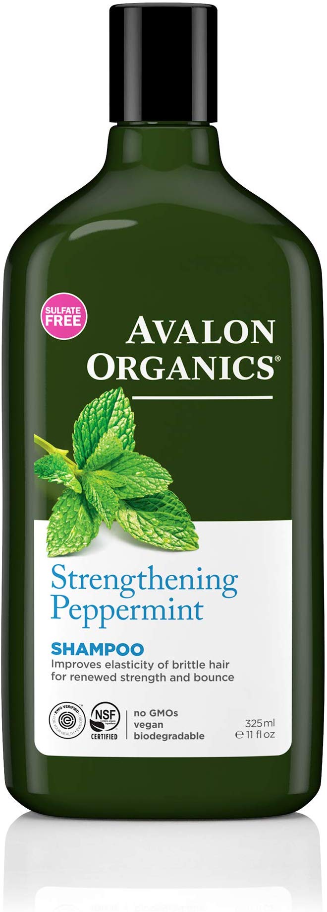 Avalon Organics Revitalizing Peppermint Shampoo 11 ounces