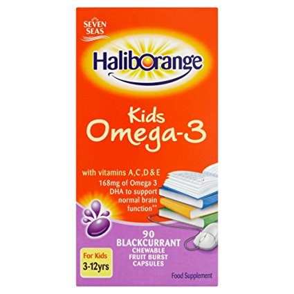Haliborange Kids Omega-3 Chewy Blackcurrant tablets 90