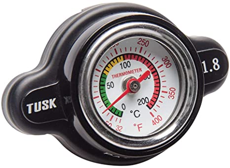 Tusk High Pressure Radiator Cap with Temperature Gauge 1.8 Bar - Fits: Polaris SCRAMBLER 400 2x4 2001-2002